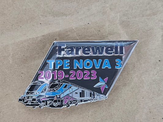 TPE Nova 3 Farewell Enamel Butterfly Pin Badge