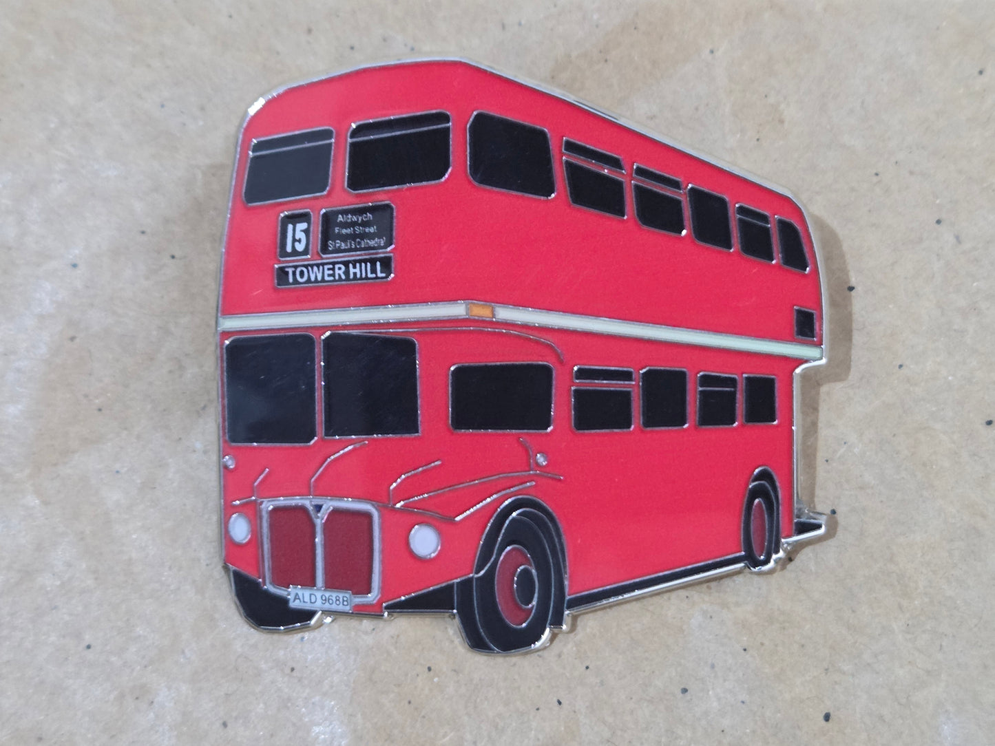 London Transport Routemaster Enamel Brooch Pin Badge