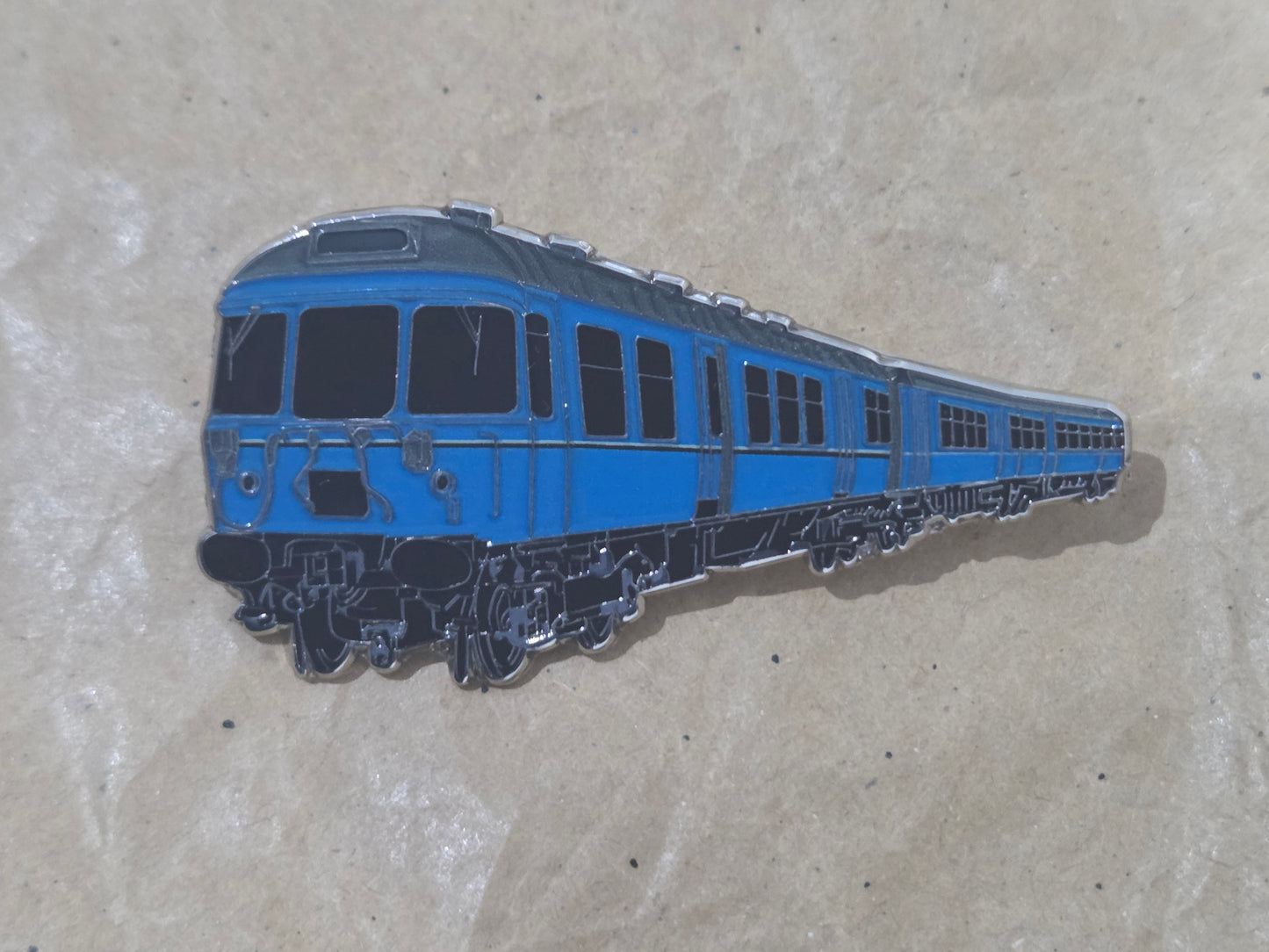 Glasgow Blue Class 303 Enamel Brooch Pin Badge