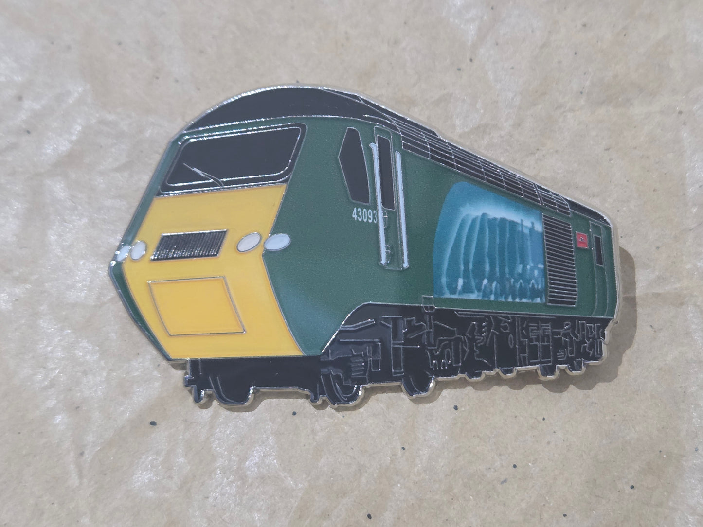 GWR Class 43 093 (Old Oak Common) HST Enamel Brooch Pin Badge