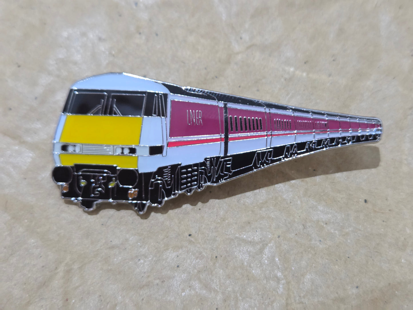 LNER Intercity 225 Enamel Brooch Pin Badge