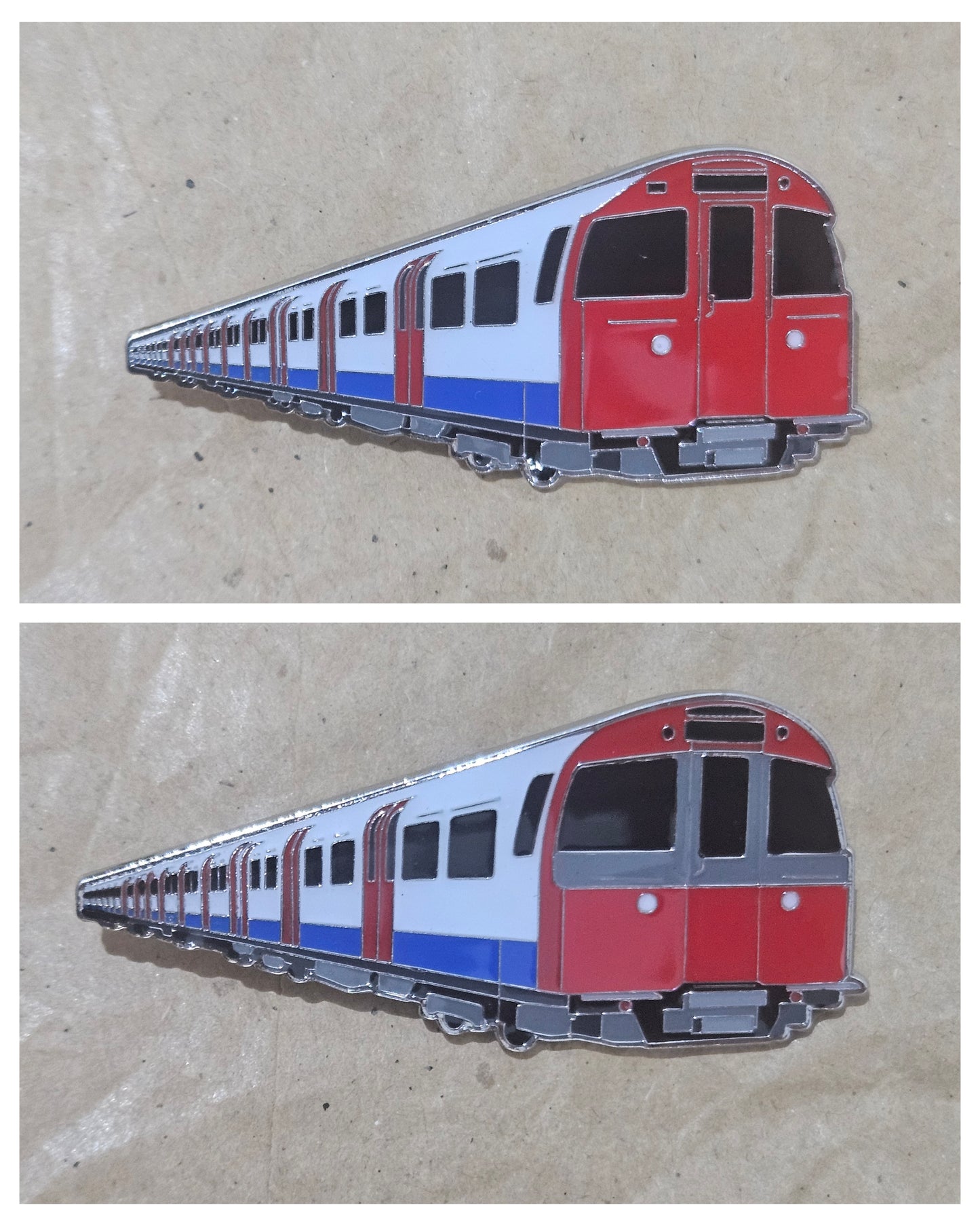 Set Of 2 - 1972/1973 Stock Enamel Brooch Pin Badges