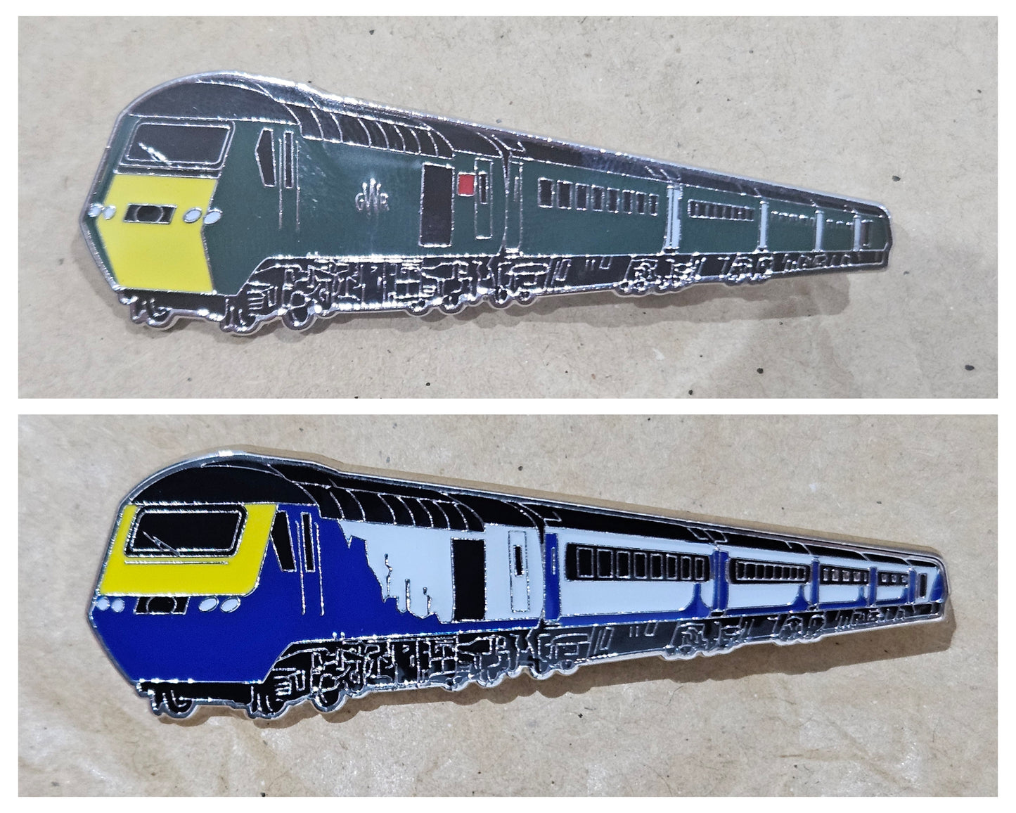 Set of 2 - HST + Coaches Enamel Brooch Pin Badges