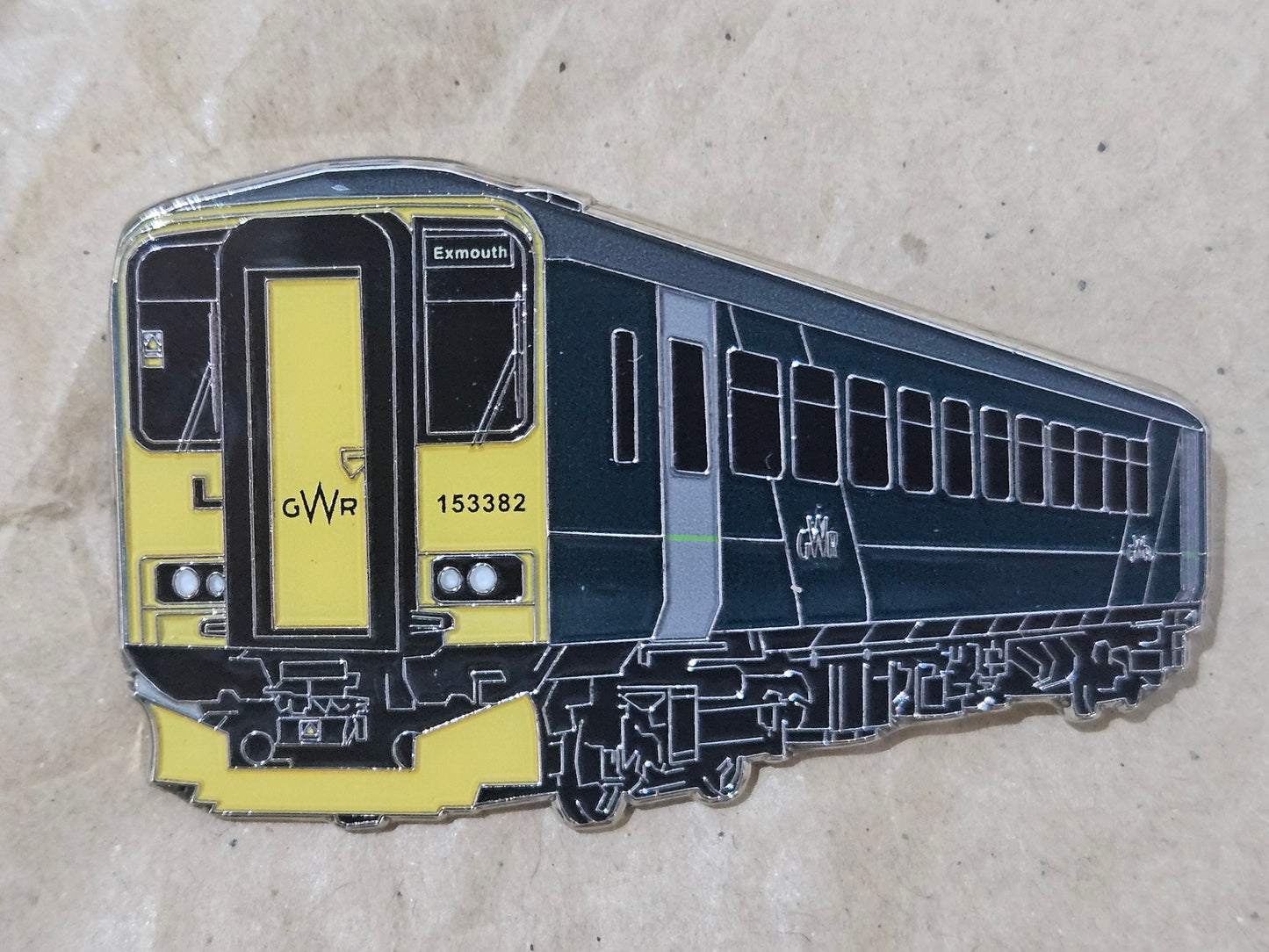 GWR Class 153 - Multiple Destinations Enamel Brooch Pin Badge