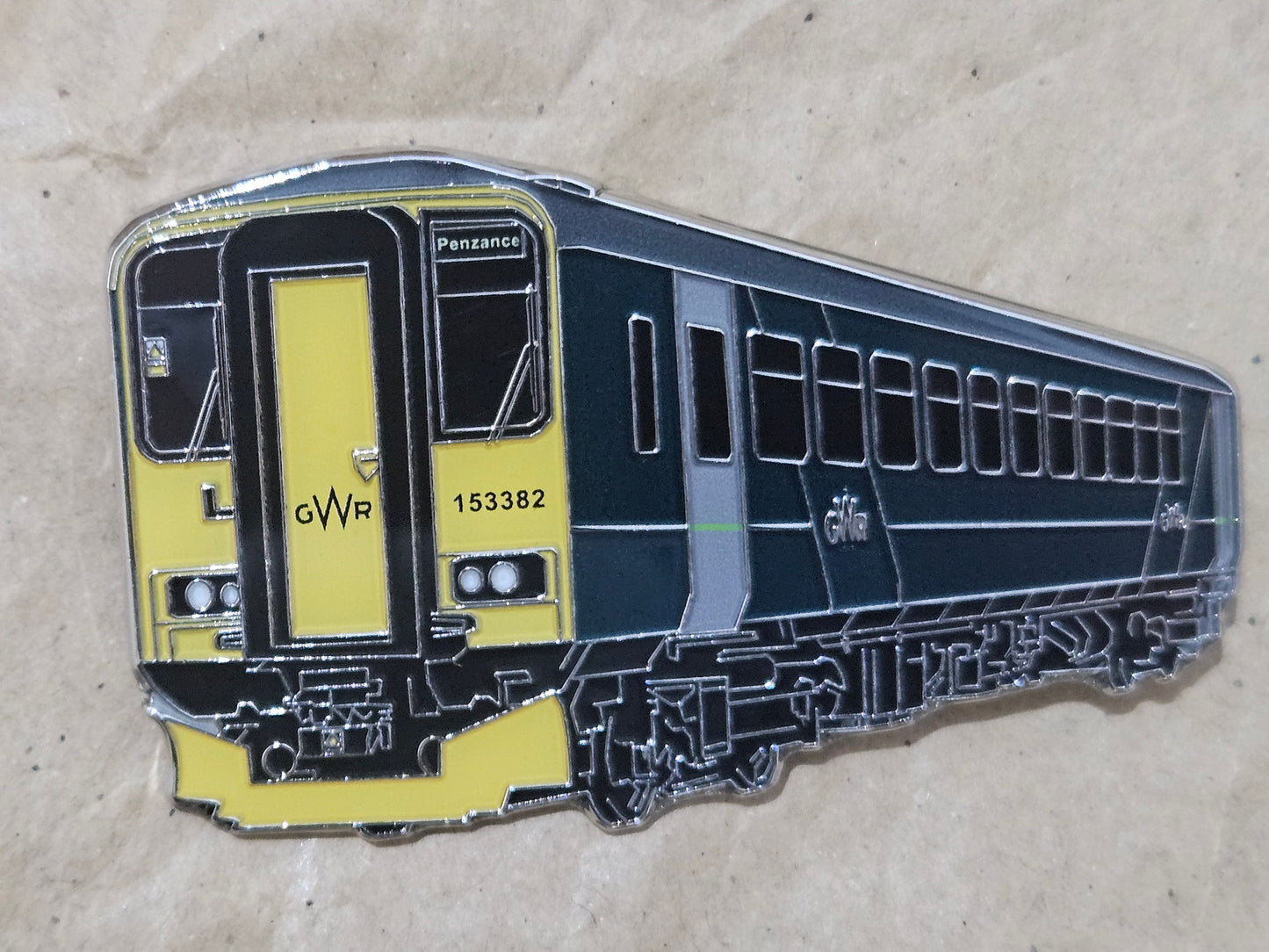 GWR Class 153 - Multiple Destinations Enamel Brooch Pin Badge