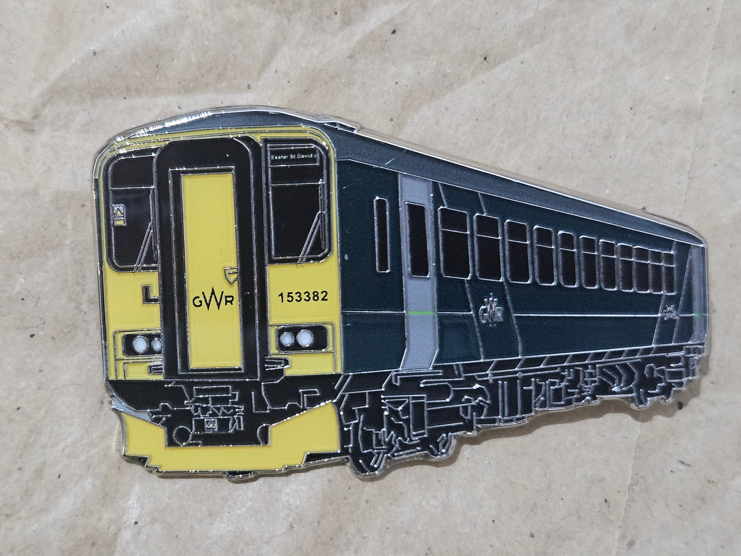 GWR Class 153 - Multiple Destinations Enamel Brooch Pin Badge