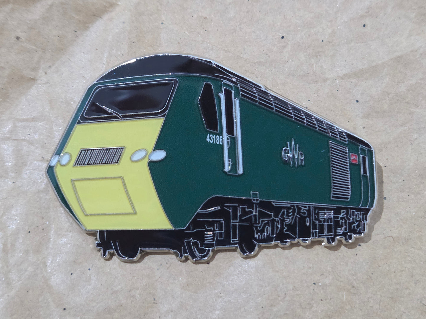 GWR Class 43 HST (5 Designs) Enamel Brooch Pin Badges