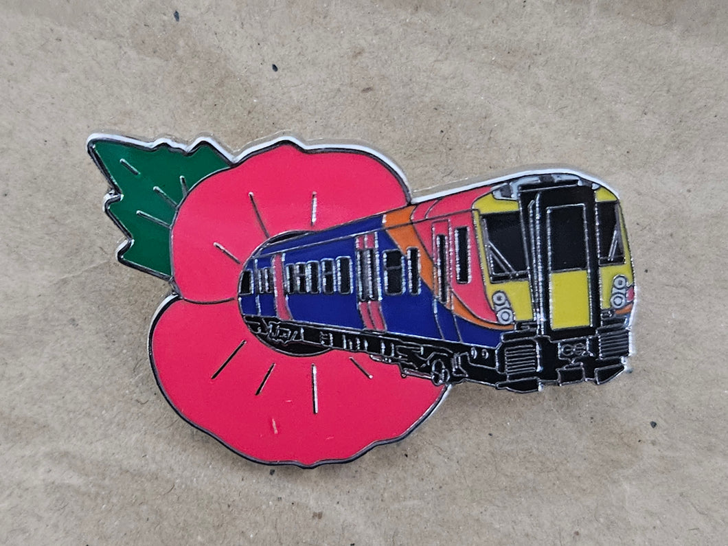SWT/SWR Class 458/5 (Poppy Appeal) Brooch Pin Badge