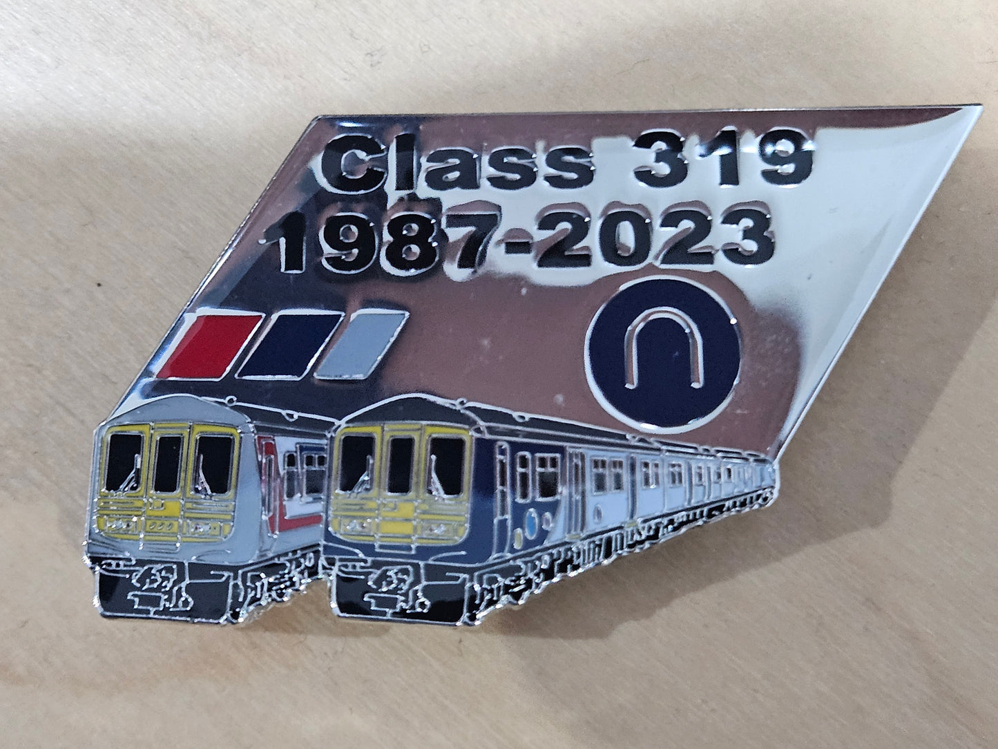 Class 319 Farewell Enamel Butterfly Pin Badge