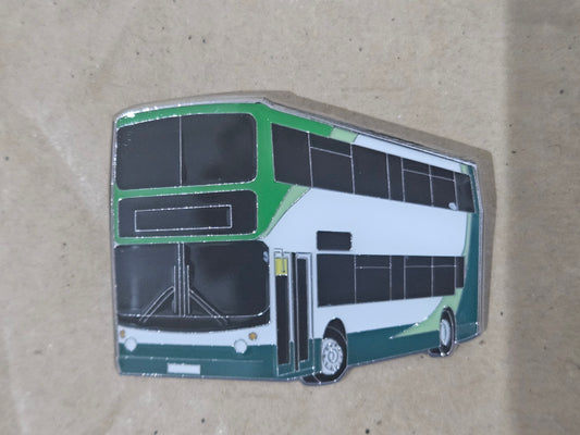 Stagecoach Yorkshire Green Trident Enamel Brooch Pin Badge
