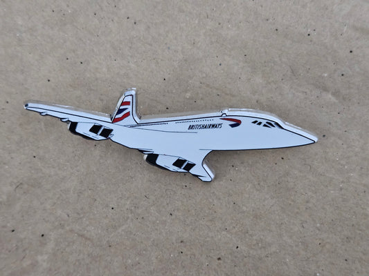 British Airways Concorde Enamel Brooch Pin Badge