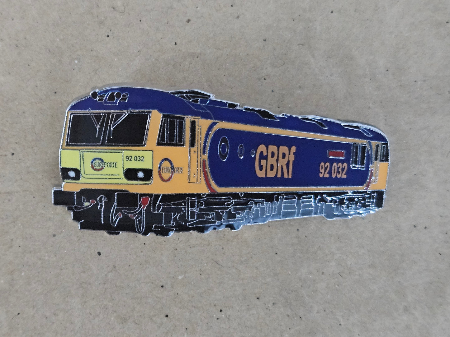 GBRf Class 92 Enamel Brooch Pin Badge