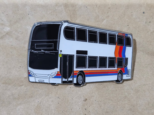 Stagecoach Stripes Enviro 400 Enamel Brooch Pin Badge