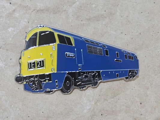 Western D1048 Blue Enamel Brooch Pin Badge