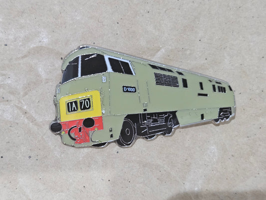 Western D1000 Desert Sand Enamel Brooch Pin Badge