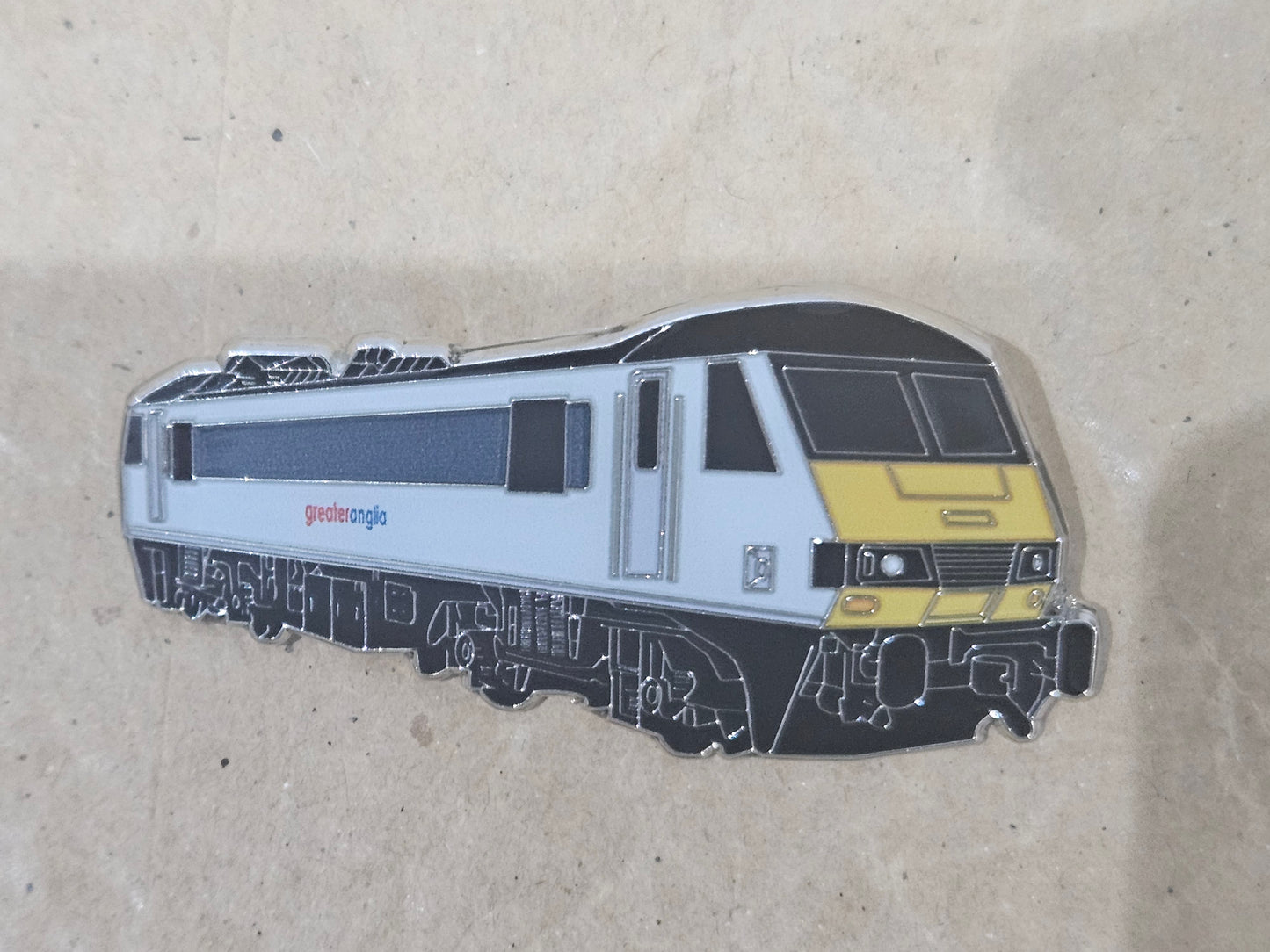 Greater Anglia Class 90 Enamel Brooch Pin Badge