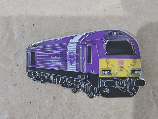 DB Cargo Platinum Jubilee Class 67 Enamel Brooch Pin Badge