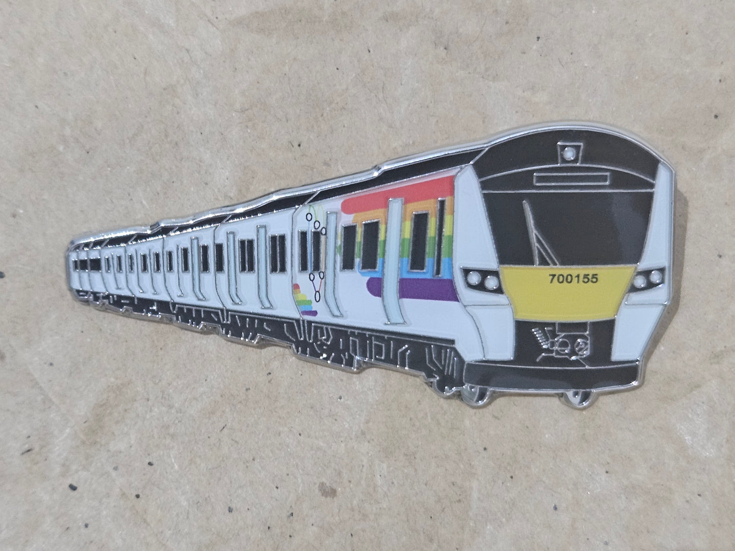 Thameslink Pride Class 700 Enamel Brooch Pin Badge