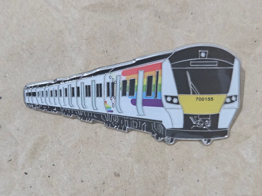 Thameslink Pride Class 700 Enamel Brooch Pin Badge