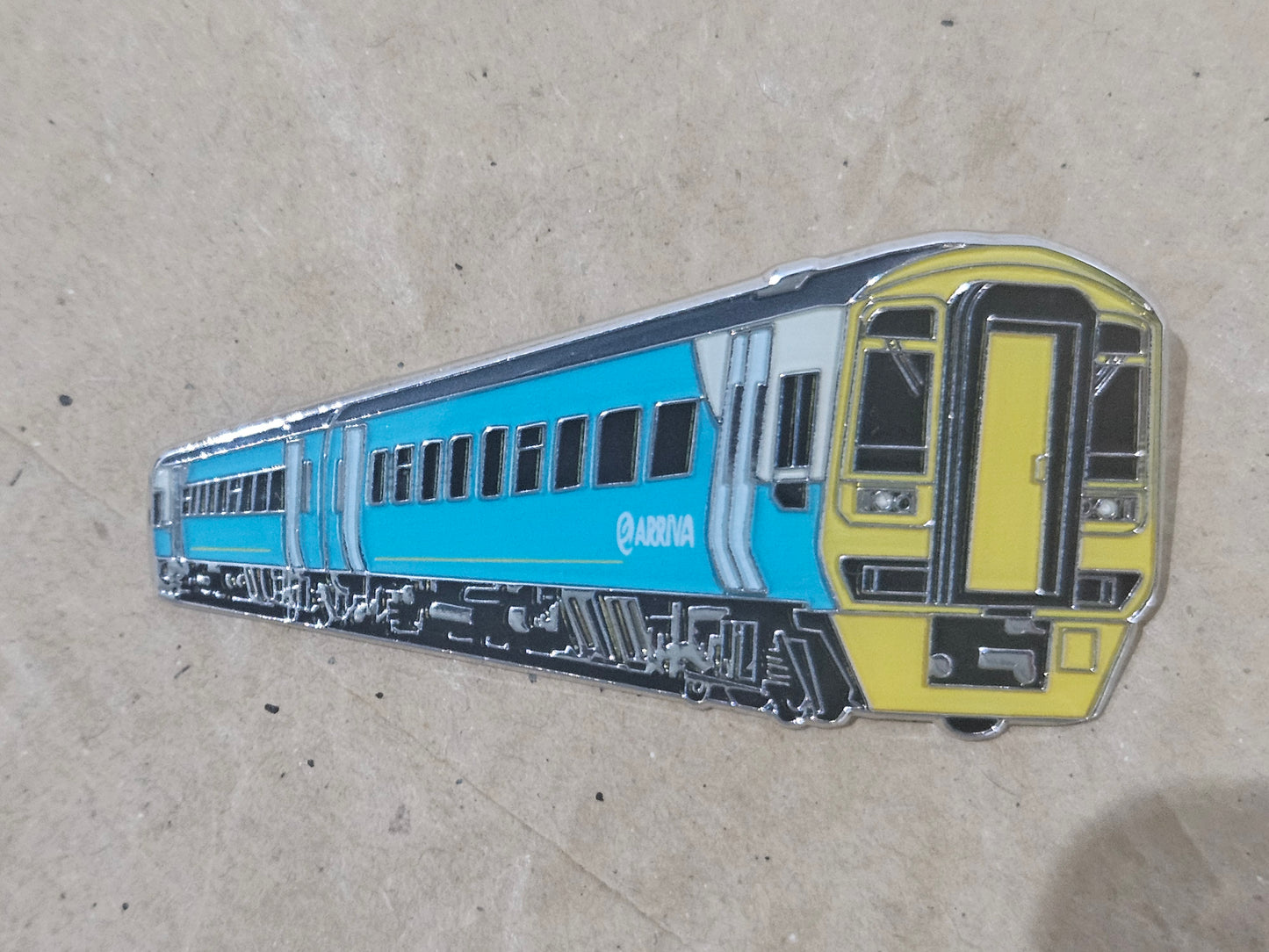 Arriva Trains Wales Class 158 Enamel Brooch Pin Badge
