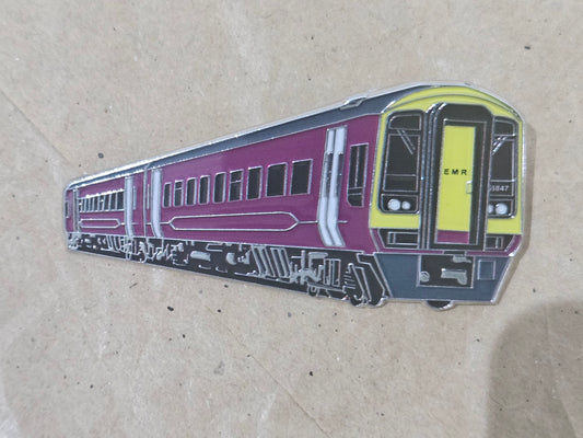 EMR Class 158 Enamel Brooch Pin Badge