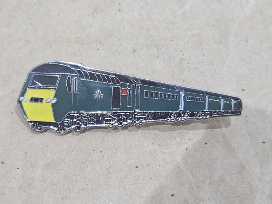 GWR HST + Coaches Enamel Brooch Pin Badge