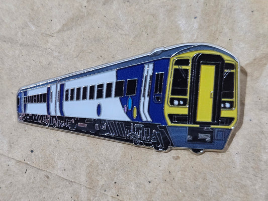Northern Class 158 Enamel Brooch Pin Badge