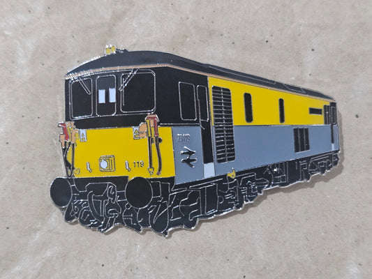 BR Dutch (Yellow/Grey) Class 73 Enamel Brooch Pin Badge