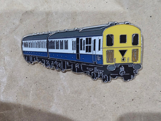 BR Blue / Grey Class 207 Thumper Enamel Brooch Pin Badge