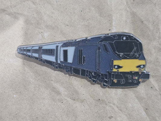 Chiltern Class 68 + Mk3 Enamel Brooch Pin Badge