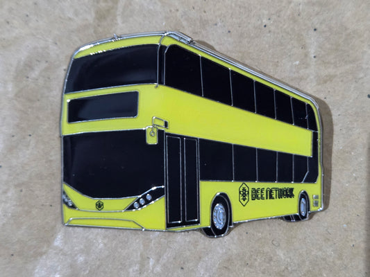 Manchester Bee Network Enviro 400 EV Enamel Brooch Pin Badge