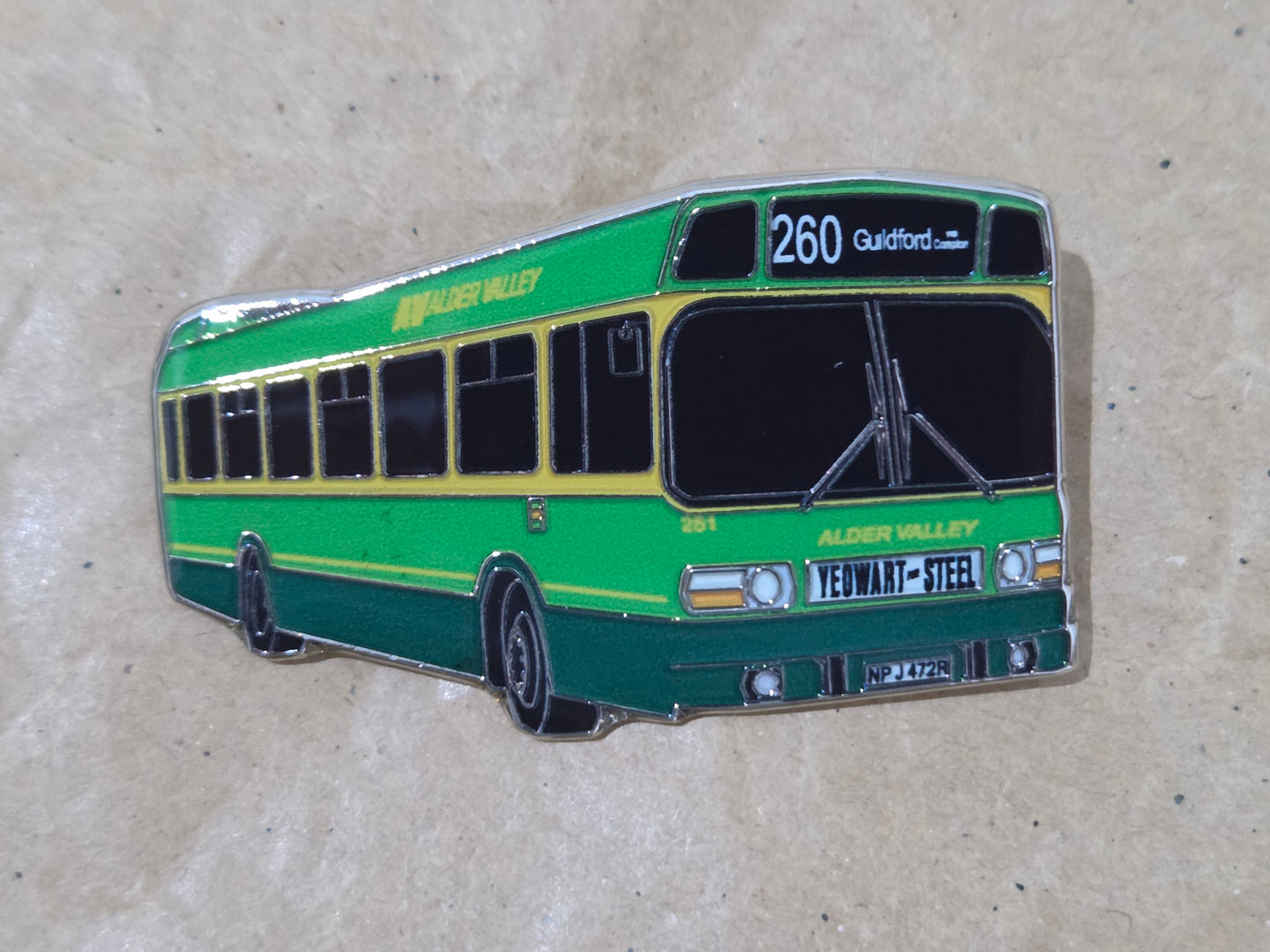 Alder Valley Leyland National Enamel Brooch Pin Badge