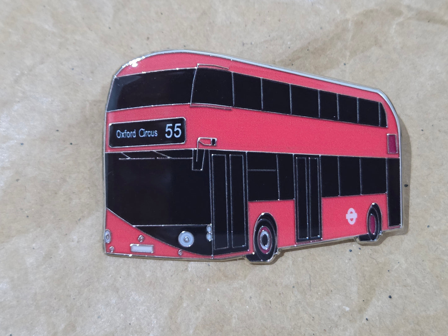 London Transport New Routemaster Enamel Brooch Pin Badge