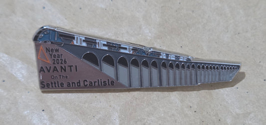 Avanti Settle + Carlisle Diversions 2026 Enamel Brooch Pin Badge