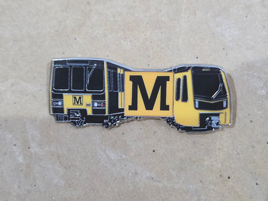 Tyne & Wear Metro Fleet Enamel Brooch Pin Badge
