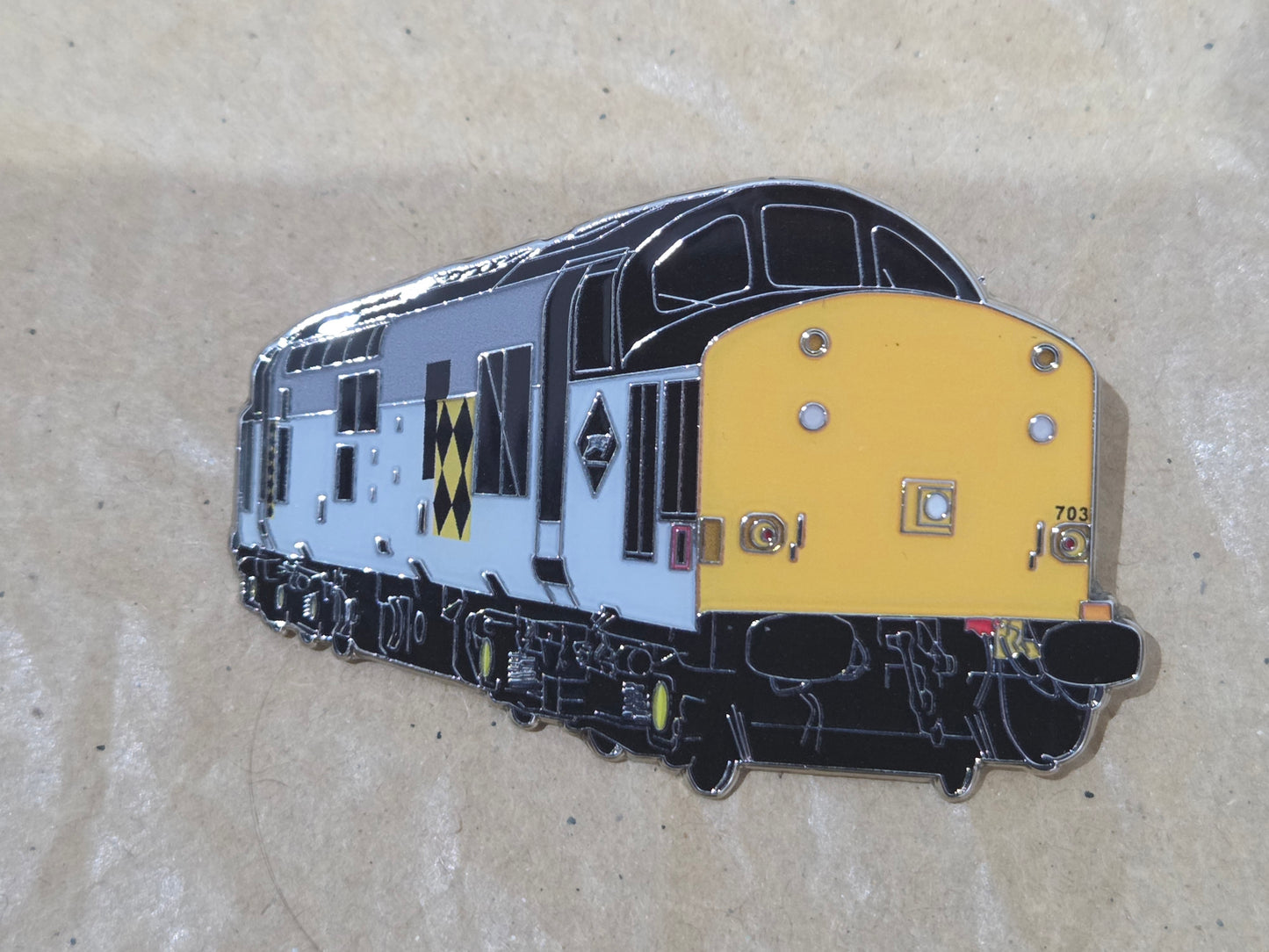 BR Grey Coal Sector Class 37 Enamel Brooch Pin Badge