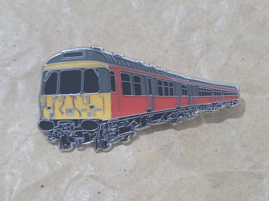 SPT Orange / Black Class 303 Enamel Brooch Pin Badge