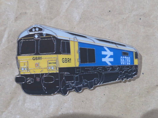GBRf Large Logo Blue Class 66 Enamel Brooch Pin Badge