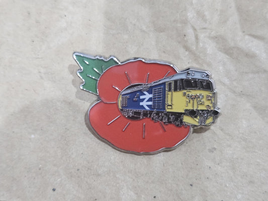 BR Large Logo Class 50 (Poppy Appeal) Brooch Pin Badge