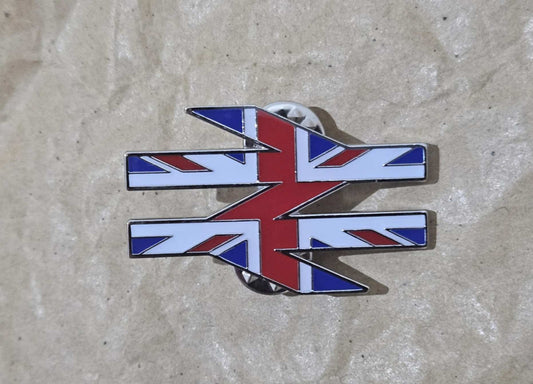 **LIMITED EDITION** BR Union Jack Double Arrows Butterfly Pin Badge
