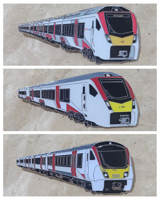 Set of 3 - Greater Anglia Fleet Enamel Brooch Pin Badges