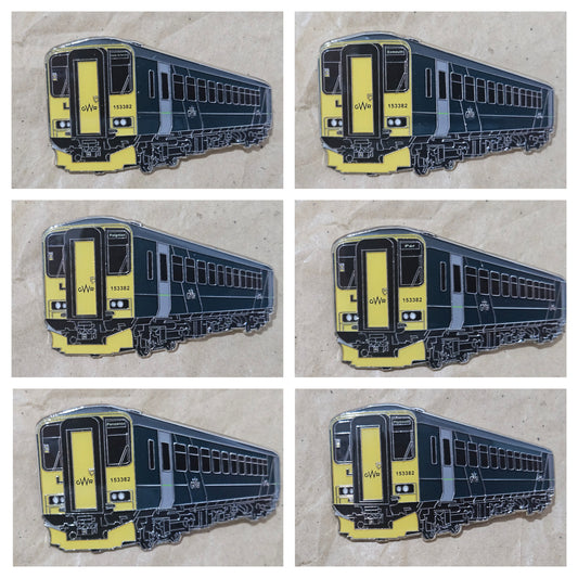GWR Class 153 - Multiple Destinations Enamel Brooch Pin Badge