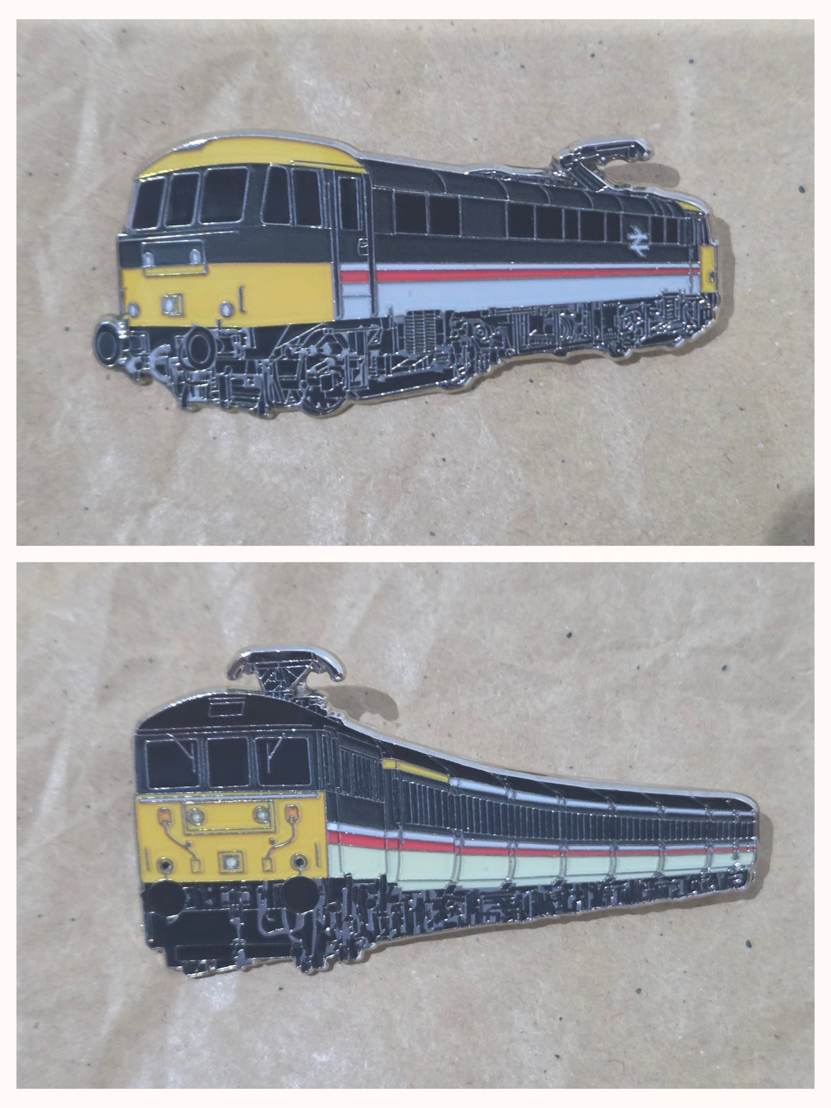 Set of 2 - Intercity Class 86 Enamel Brooch Pin Badges