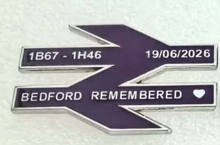 **FUNDRAISER** BR Double Arrows - Bedford Remembered Butterfly Pin Badge