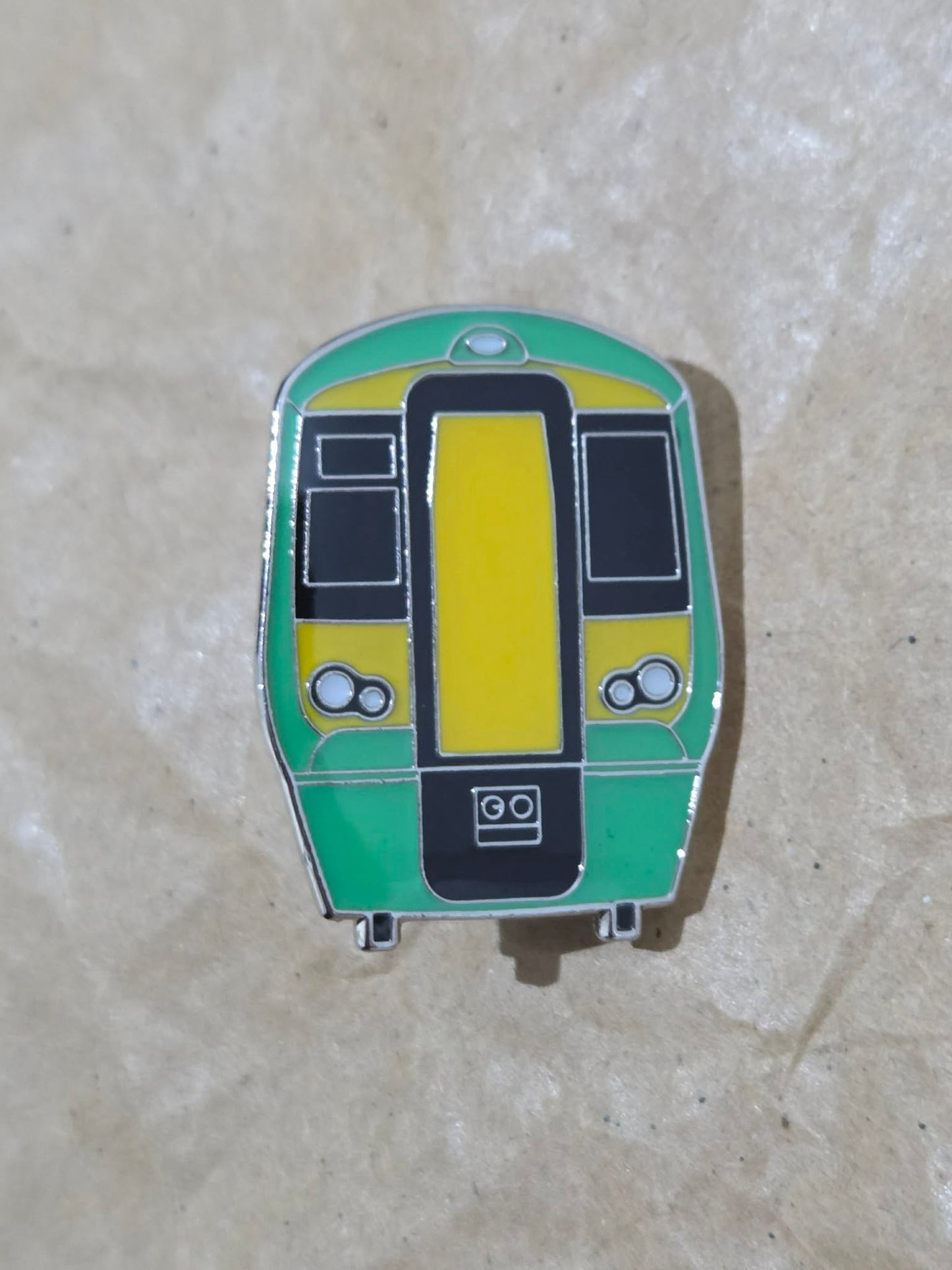 Southern Class 377 Front View Butterfly Pin Badge