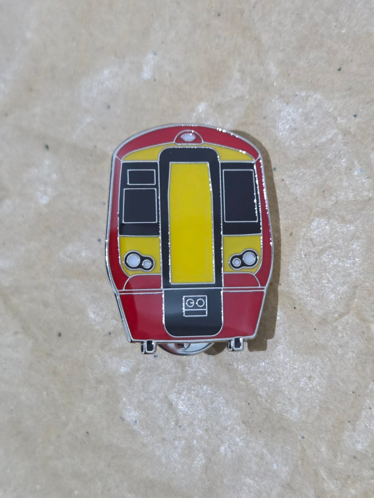 Gatwick Express Class 387 Front View Butterfly Pin Badge